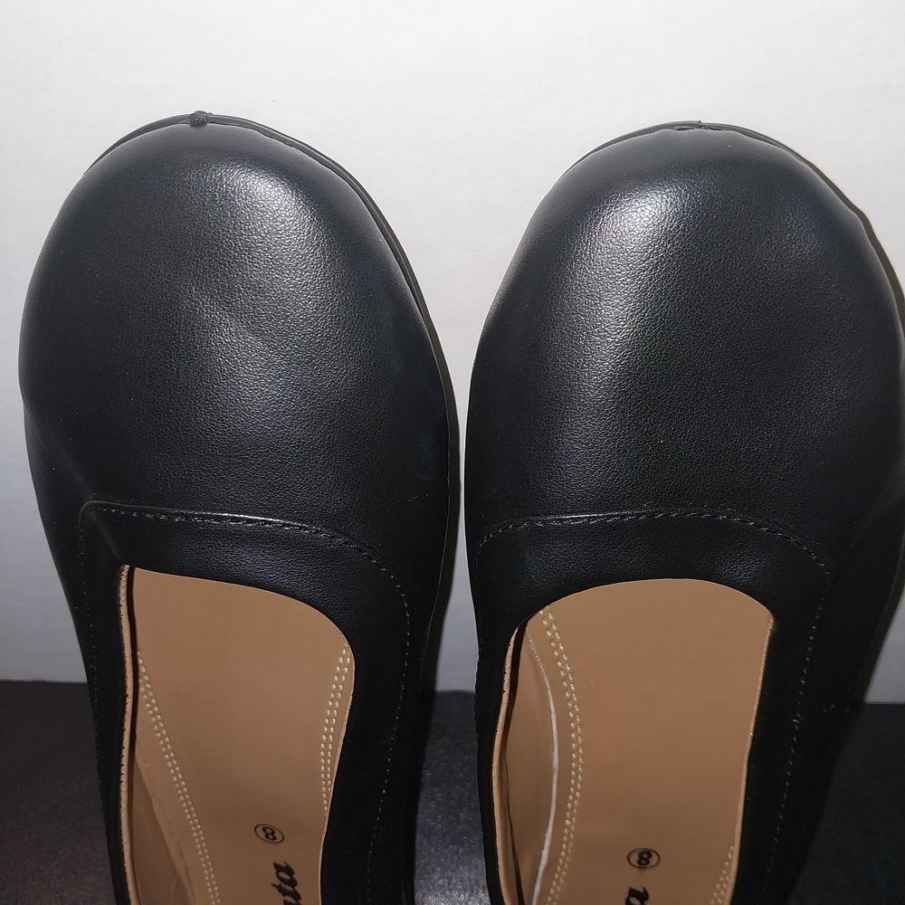 Bata Women's‎ Classic Black Loafers Size 10-US - Picture 3 of 16